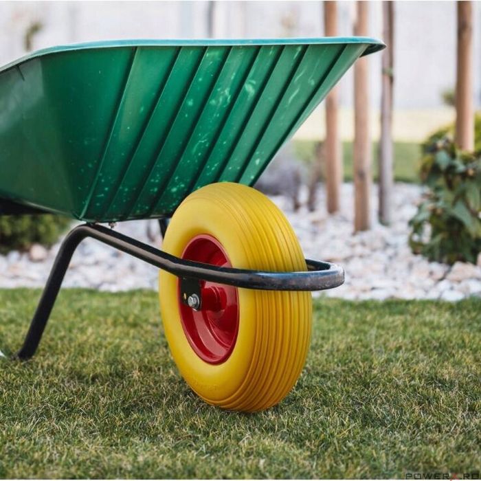 Roata completa pentru roaba, carucior 390 x 91, ax 1 mm, janta 220 mm,