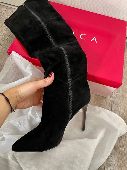 EPICA - Cizme Piele întoarsă Dama - Nepurtate! - îmblănite