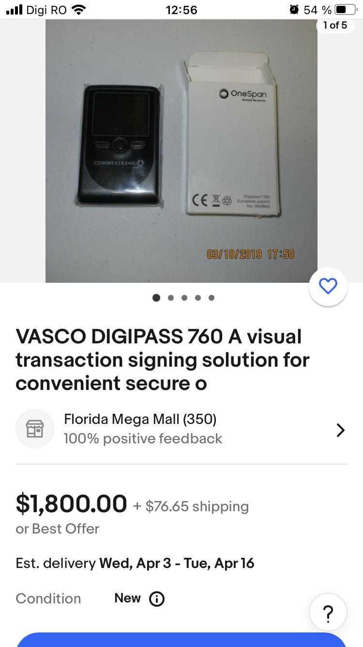 Vasco digipass 760