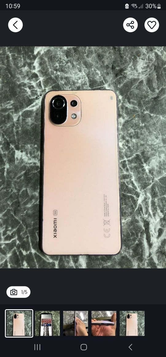 Xiomi 11lite 5g sotiladi