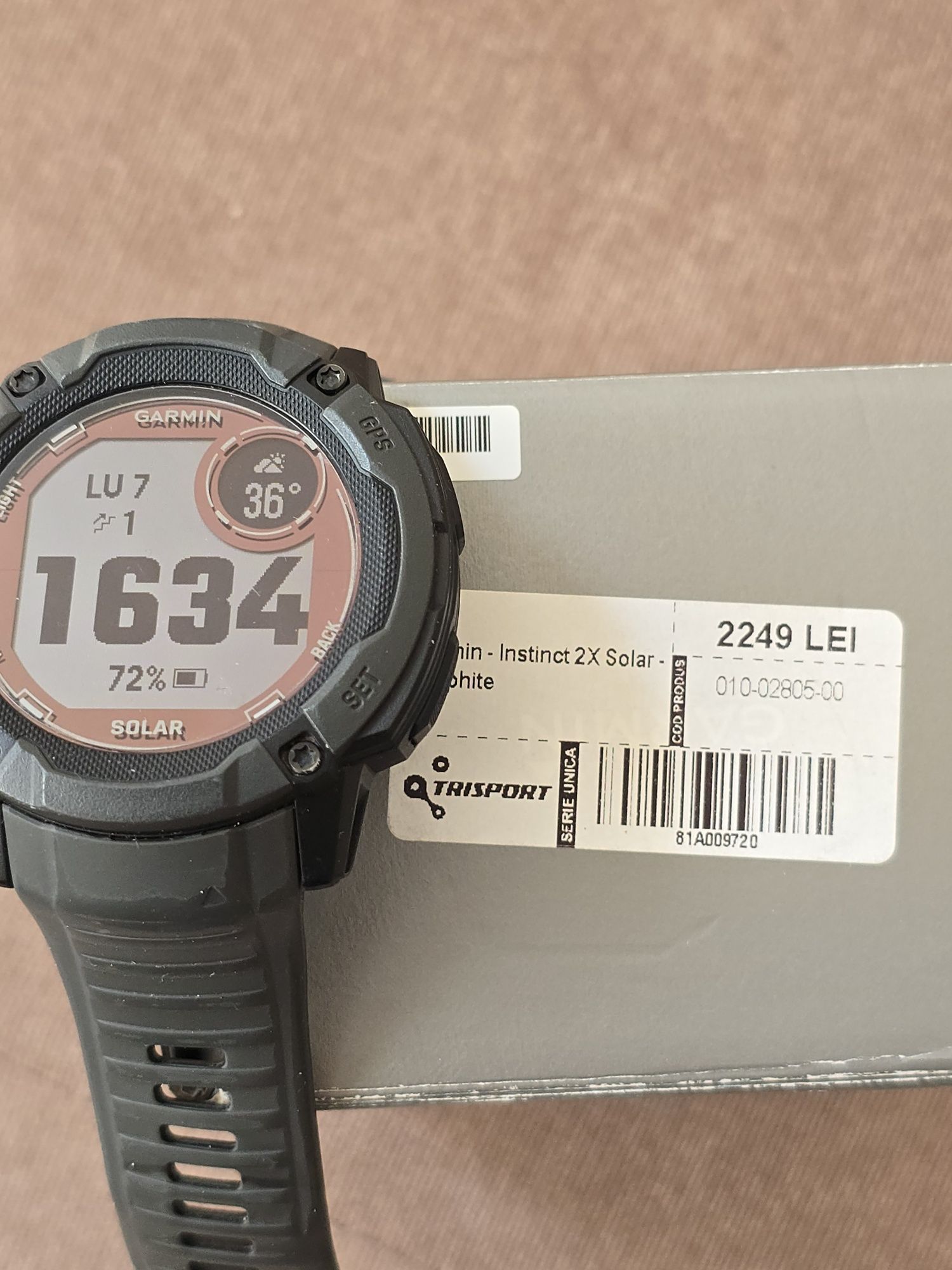 Garmin Instinct 2x Solar Graphite