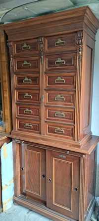 cabinet/secretaire din lemn masiv de mahon