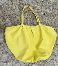 geanta de vara/plajă galben neon