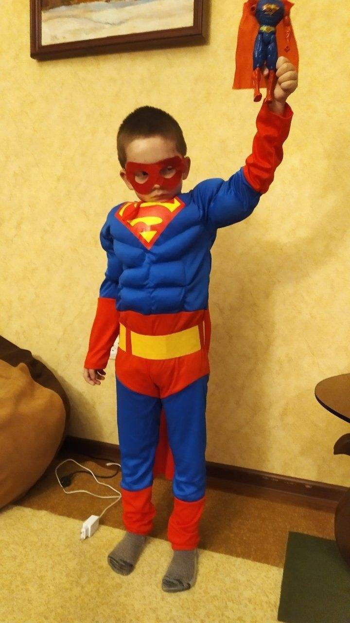 Детские костюмы суперероев. Китай синтетика