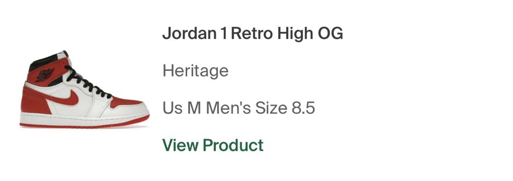 Jordan 1 High Herritage