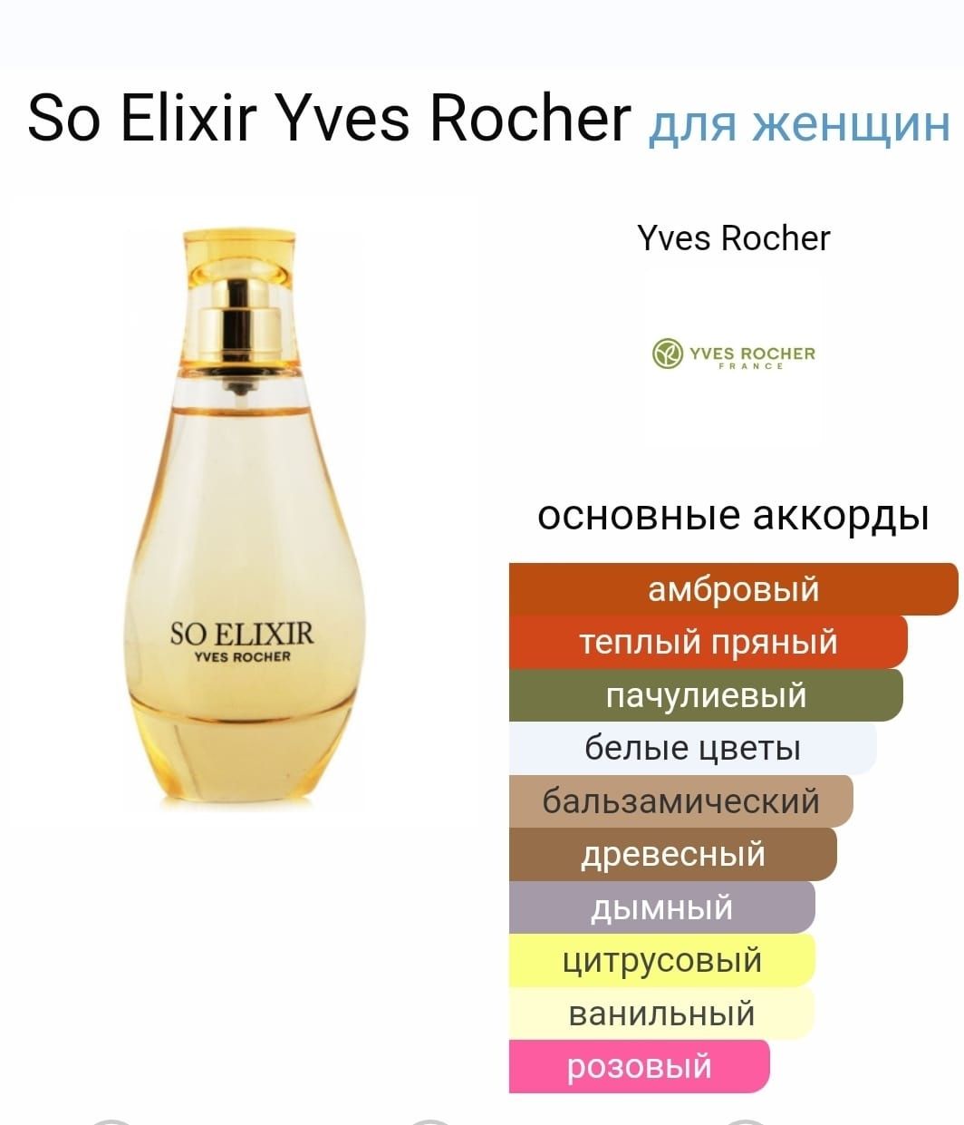 Распродажа  парфюмов от Yves Rocher