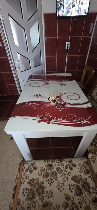 Vand masa de sticla securizata