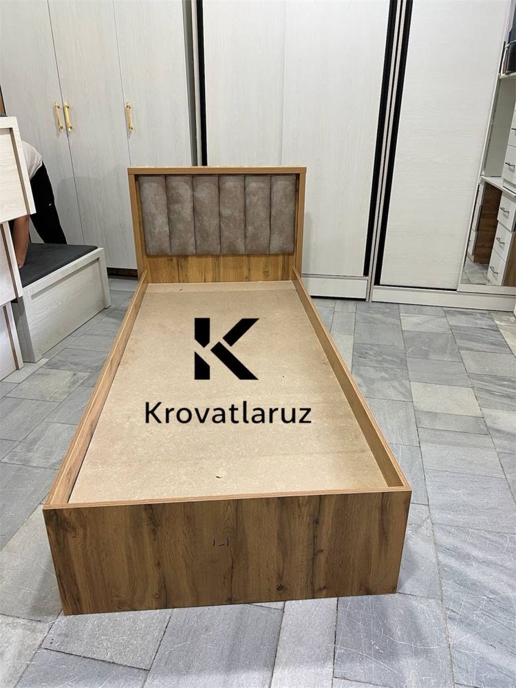 Matrasli krovat 205×96 | Ortopedik | Bepul yetkazib berish