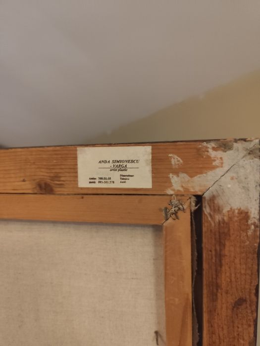 tablou Tanara Pescarita semnat Anda Simionescu