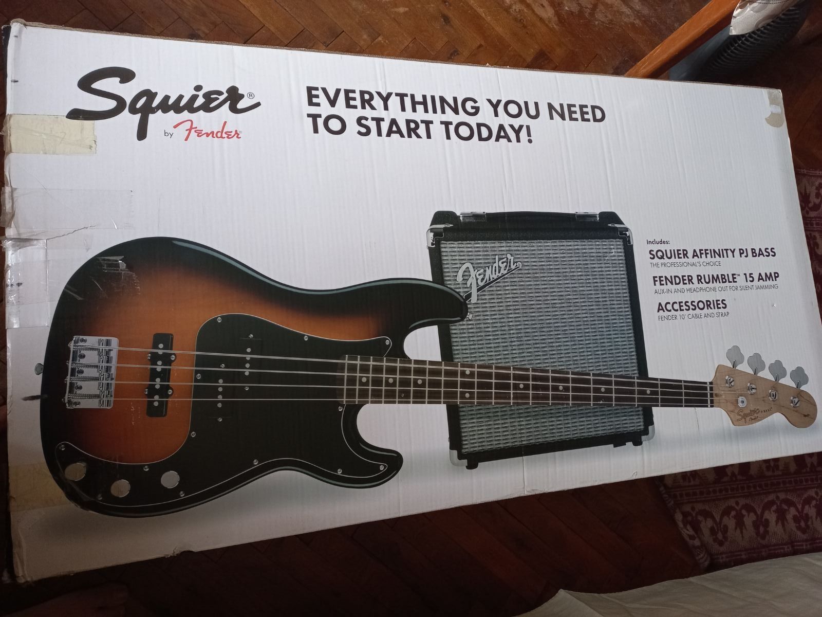 Fender Squier бас китара и усилвател