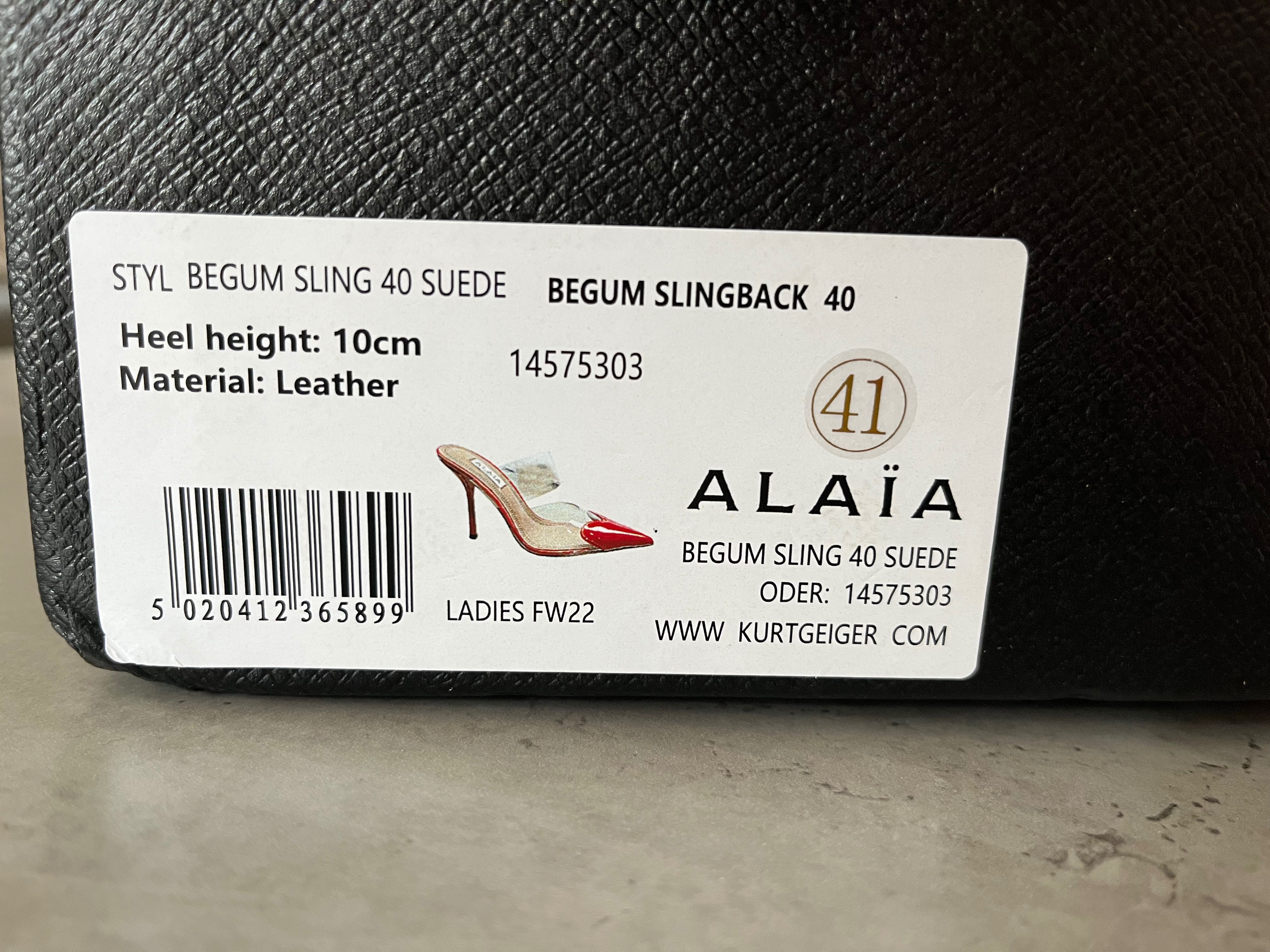 Alaia червени високи токове