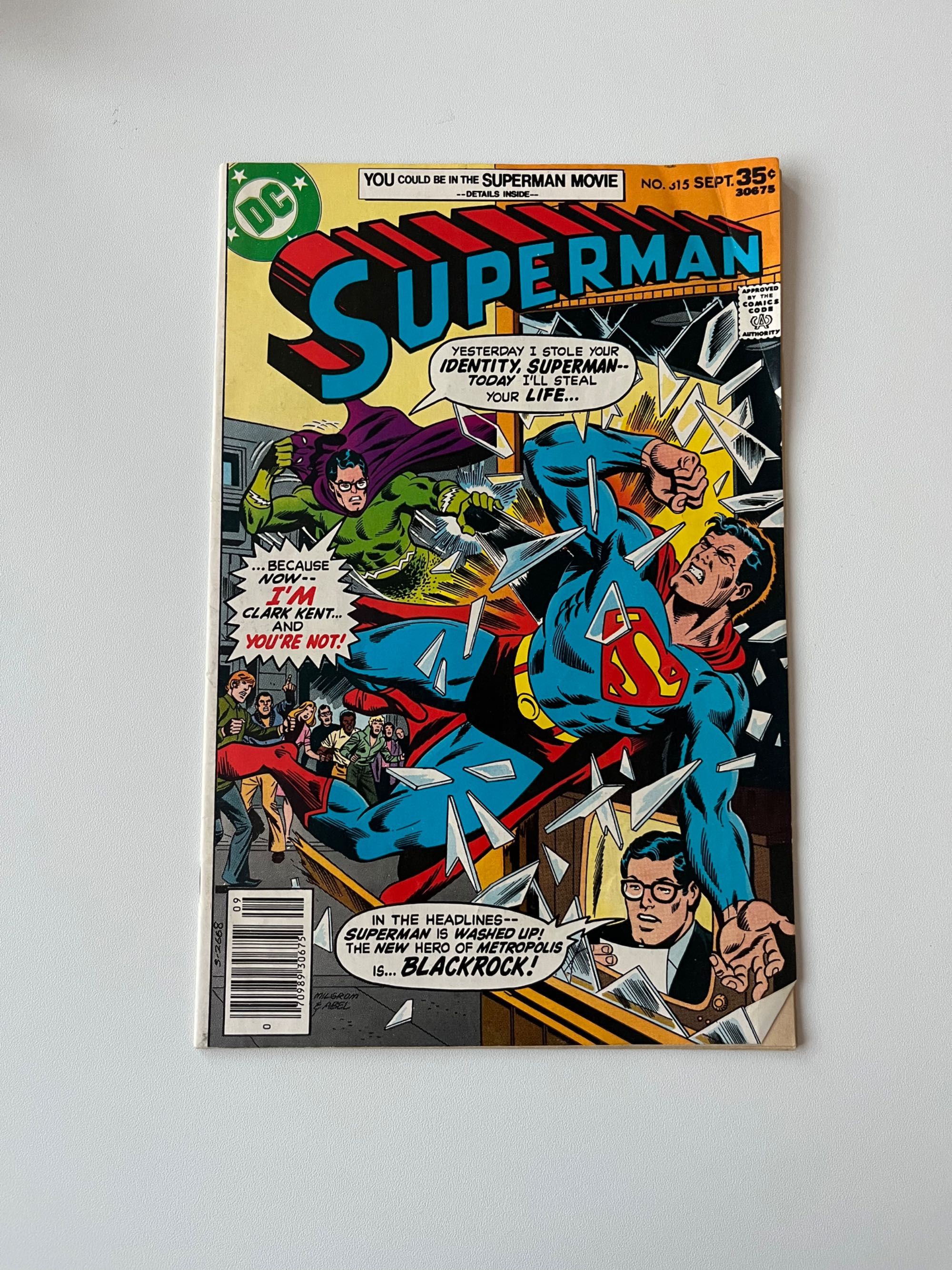 Комикс SuperMan , BatMan , X-Man / Marvel