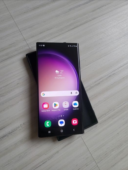 - Vand Samsung S23 Ultra 5G 256GB Phantom Black / Dual Sim / Impecabil