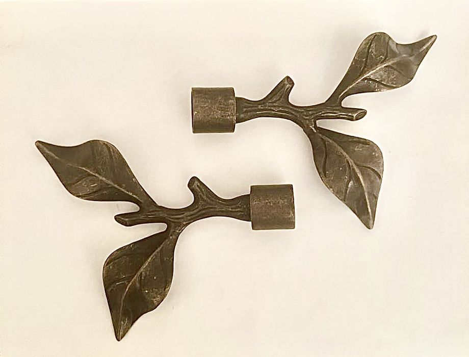 Карниз для штор (гардина) кованный, однорядный, трубчатый с кольцами