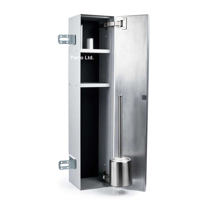 Вградена тоалетна четка и хартия