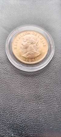 Златна монета 50 Чилийски Песо Либърти
