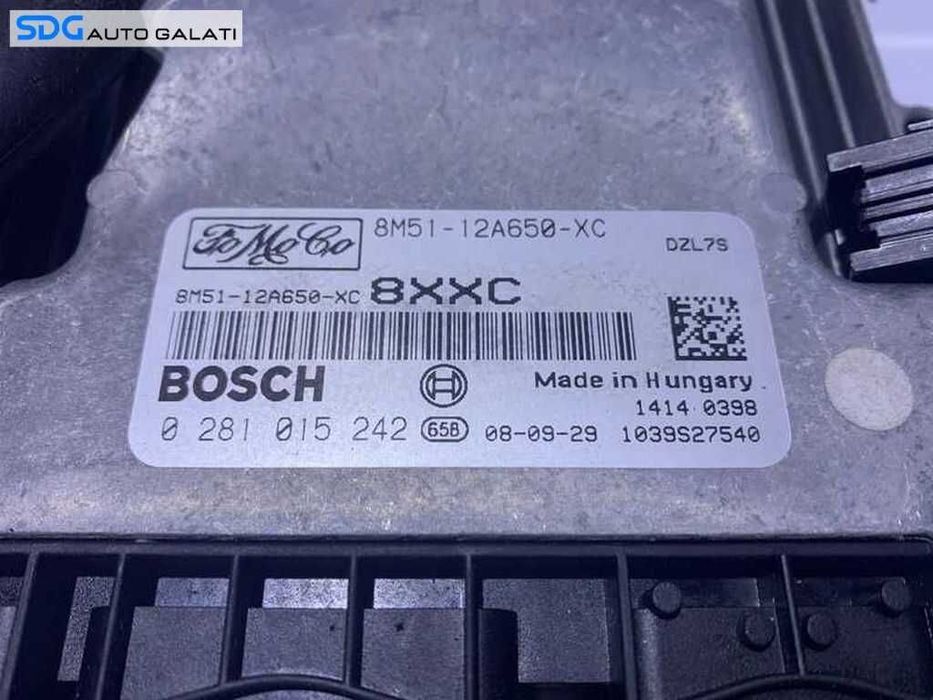 ECU Calculator Motor Ford Focus 2 1.6 TDCI 2007 - 2010 Cod 8M51-12A650-XC 8M5112A650XC 0281015242 [L2678]