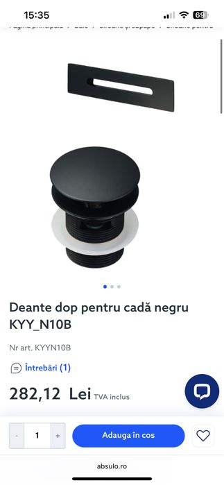 Dop cada si ornament preaplin negru