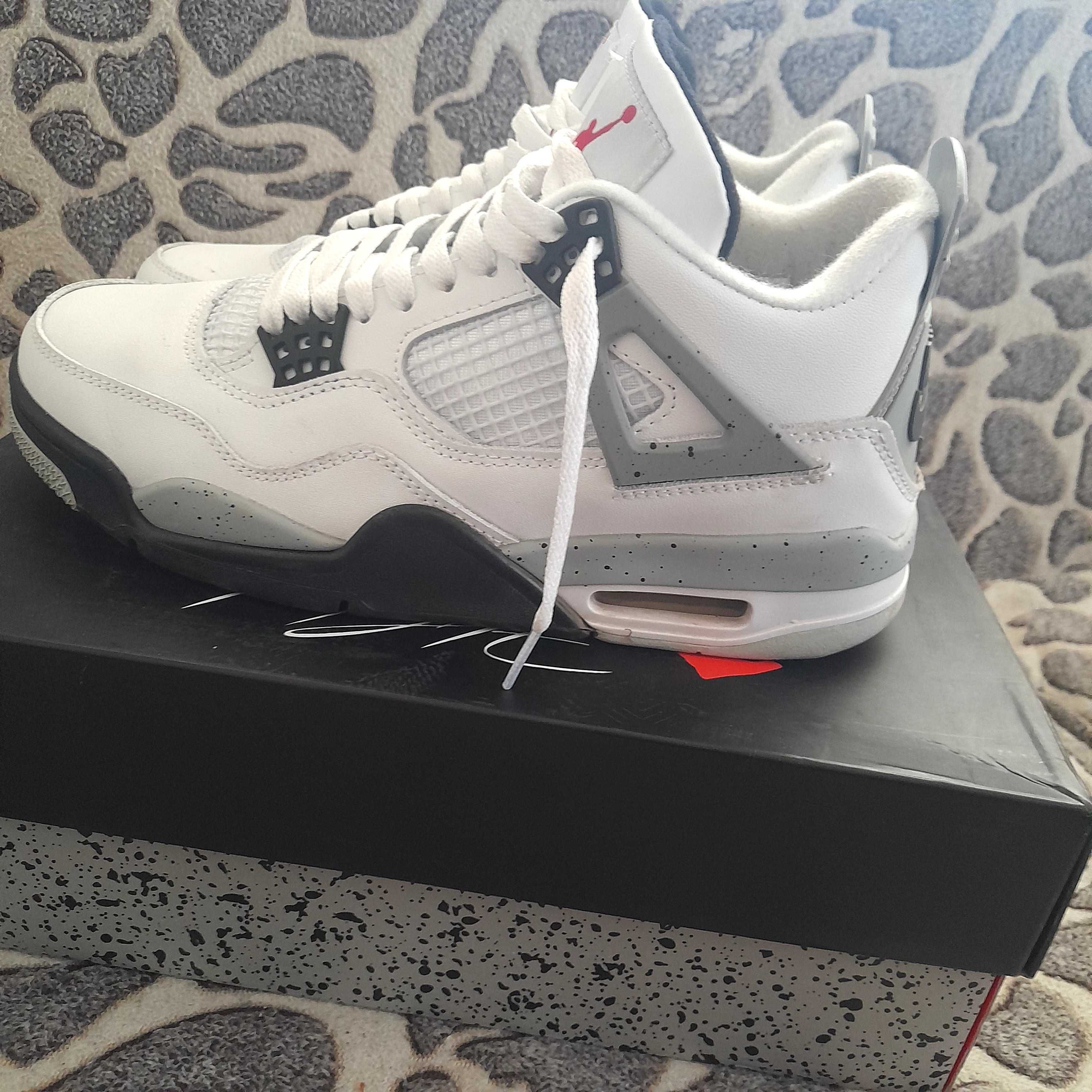 Jordan 4 Cament White