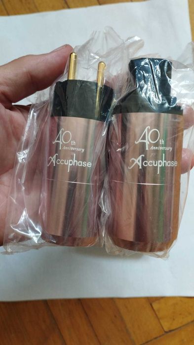 Conector Accuphase SCHUKO + IEC - set