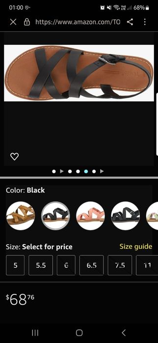 Sandale de dama Toms