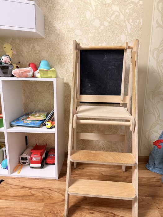 Башня помощник, растущий стульчик, доска для рисования