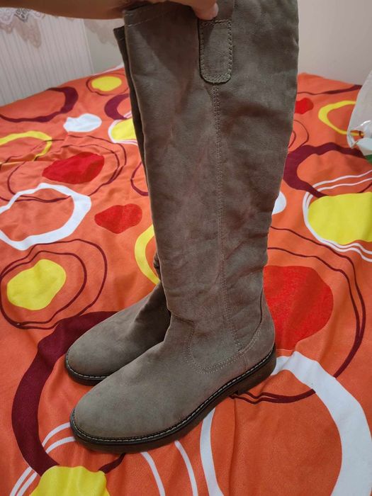 Cizme piele întoarsă nr 37