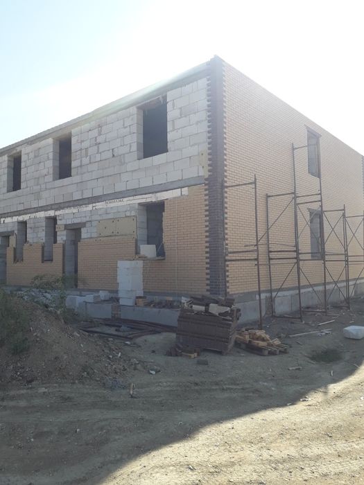 Кладка облицовочный кирпич, газаблок, шлакоблок, кладка черновой кирпи