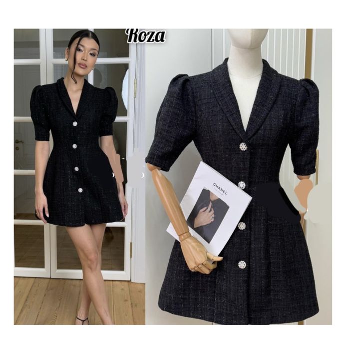 Новое чёрное платье, одето один раз (44 размер)