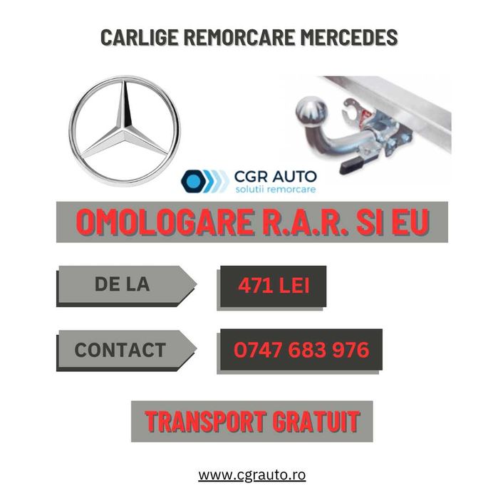 Carlige remorcare Mercedes siguranta si calitate premium