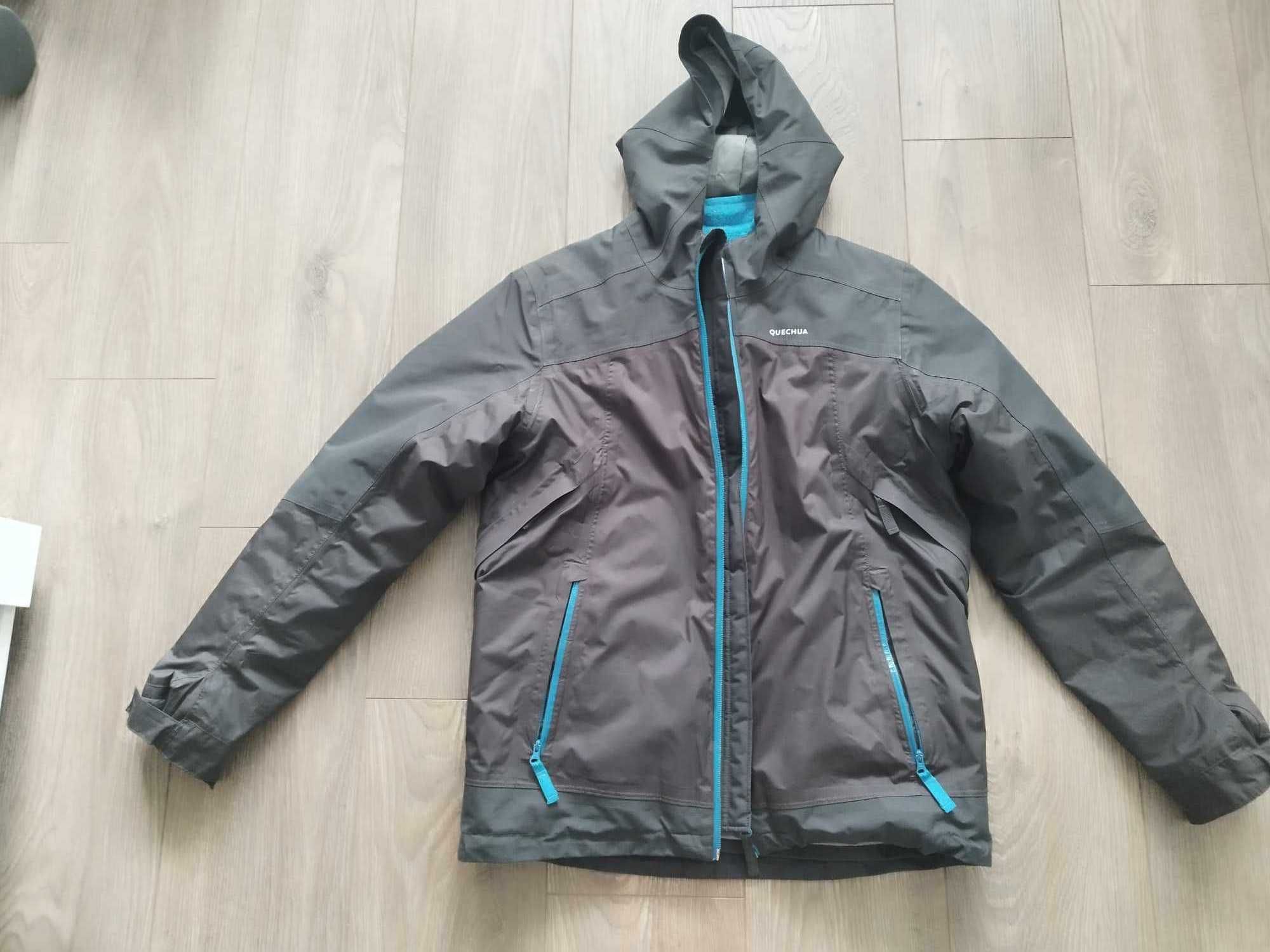 Детско яке QUECHUA sh500 x-warm 3 в 1, непромокаемо, момчета 12-13 г