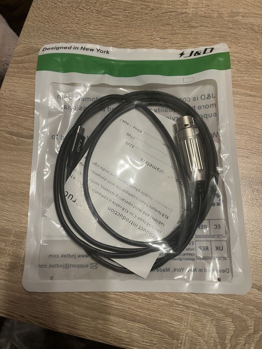 Кабел за микрофон XLR към usb c