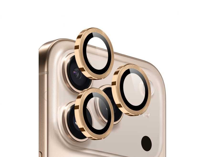 Folie Sticla Securizata iPhone 17 Pro Camera Photo Gold