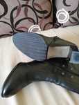 Botine negre piele naturala