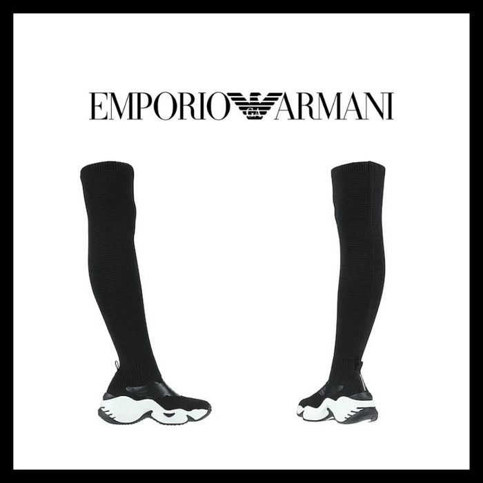 Дизайнерски дамски обувки Emporio Armani тип чорап