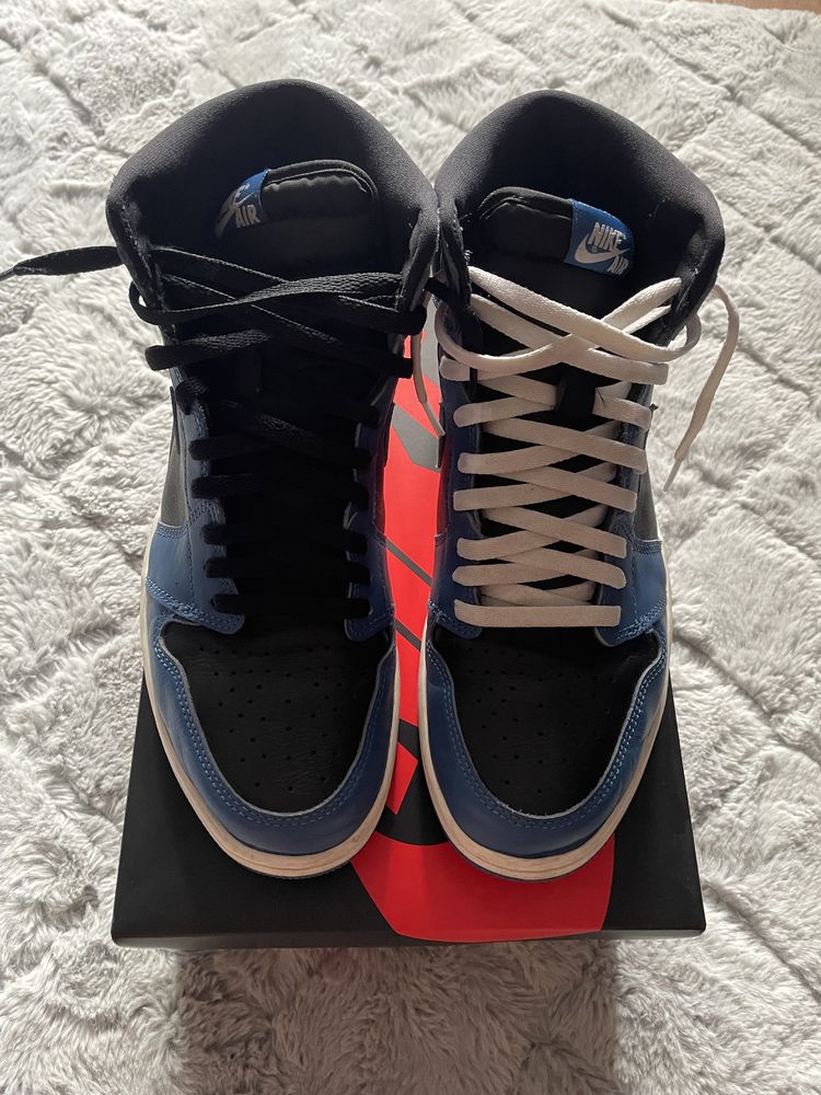 Vand Nike Jordan 1 High Dark Marina Blue (nu off white, amiri, adidas)