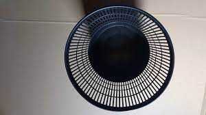 Set de 10 bucati =50ron Cos gunoi plastic, perforat, negru- 10 litri