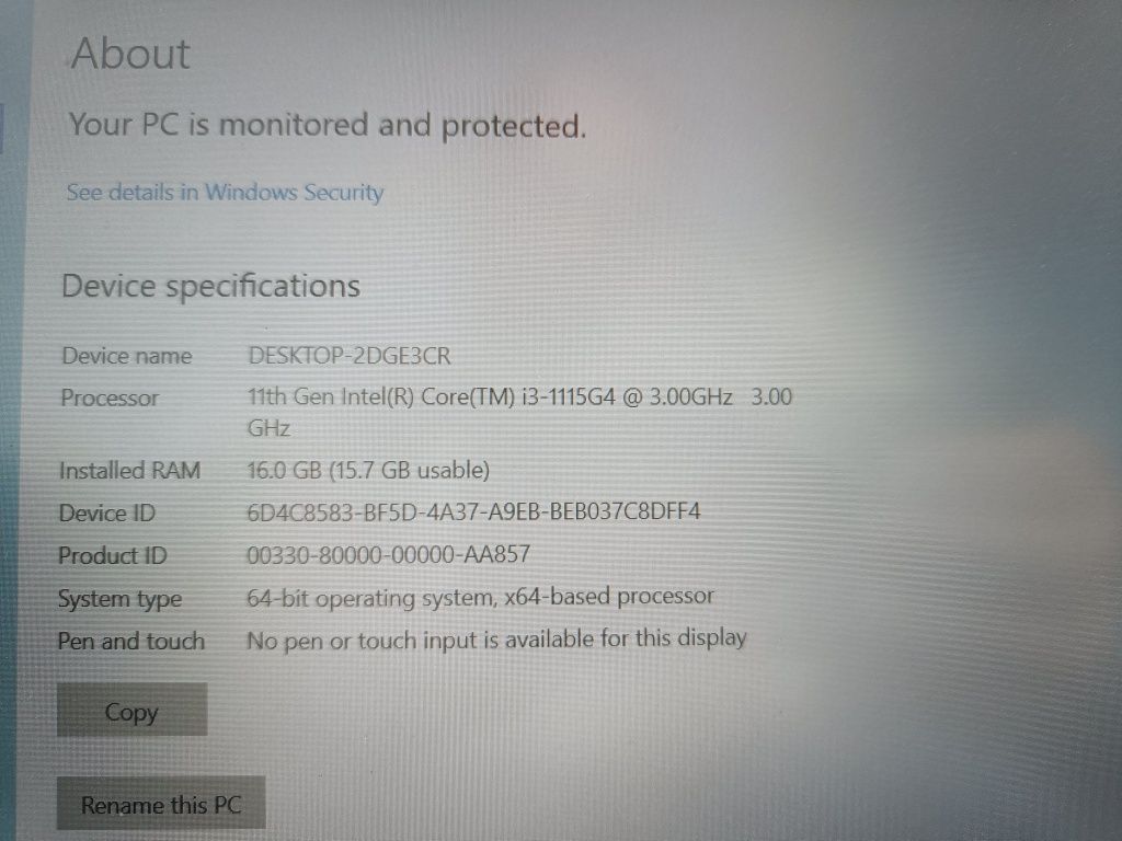 Laptop HP in garanție - display IPS -  procesor i3 gen 11 - 16 GB RAM