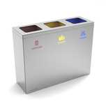 Cos gunoi inox pentru colectare selectiva, Cosuri reciclare deseuri
