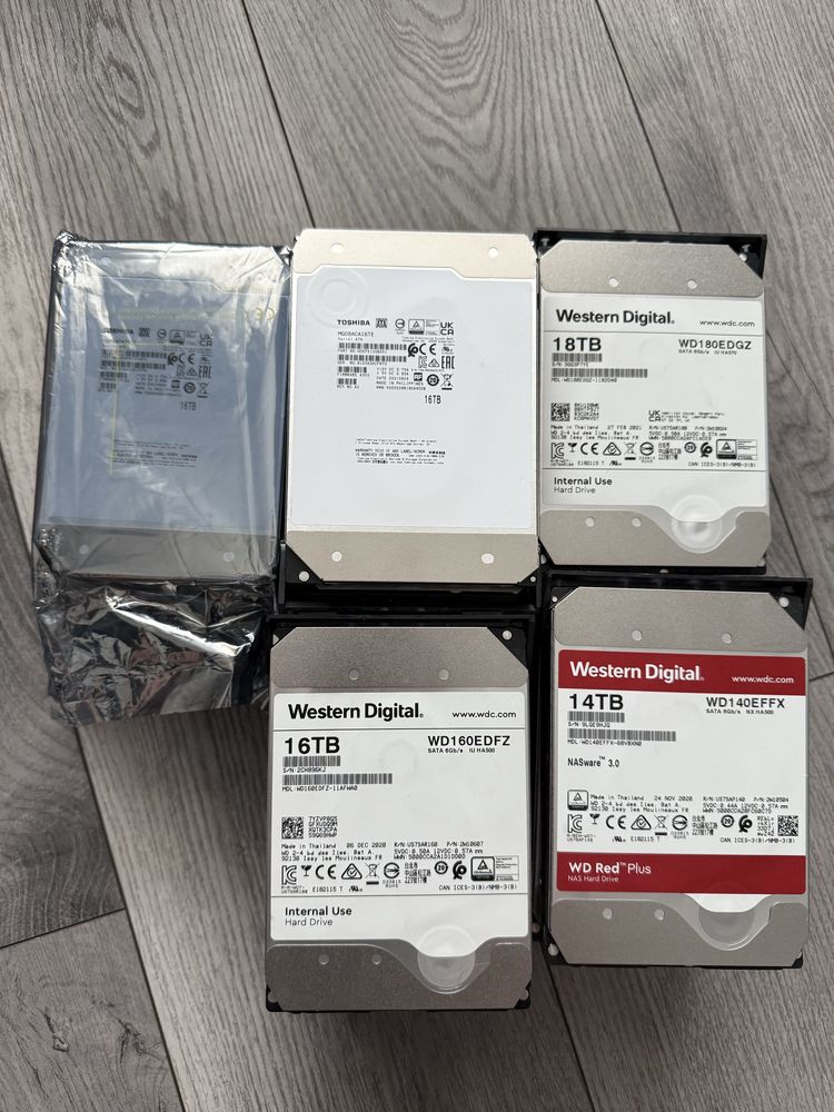 Hard Disk Toshiba 16TB - Western Digital 14 - 18TB