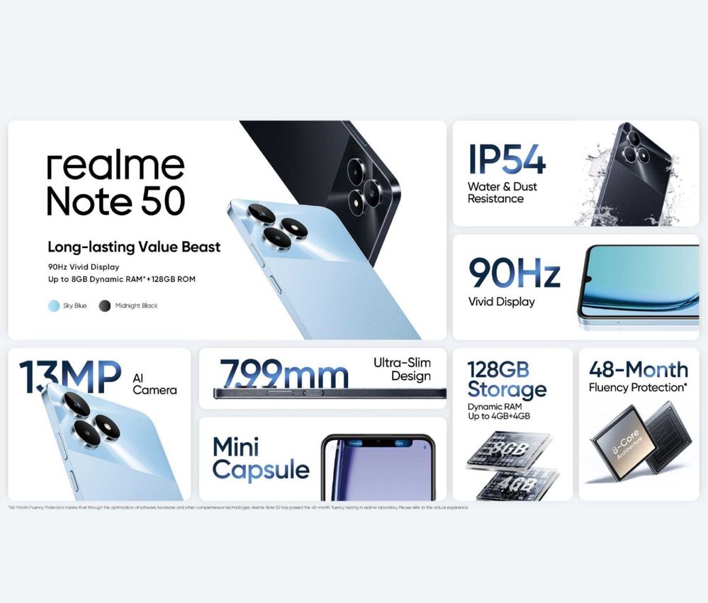 Realme Note 50 128gb New