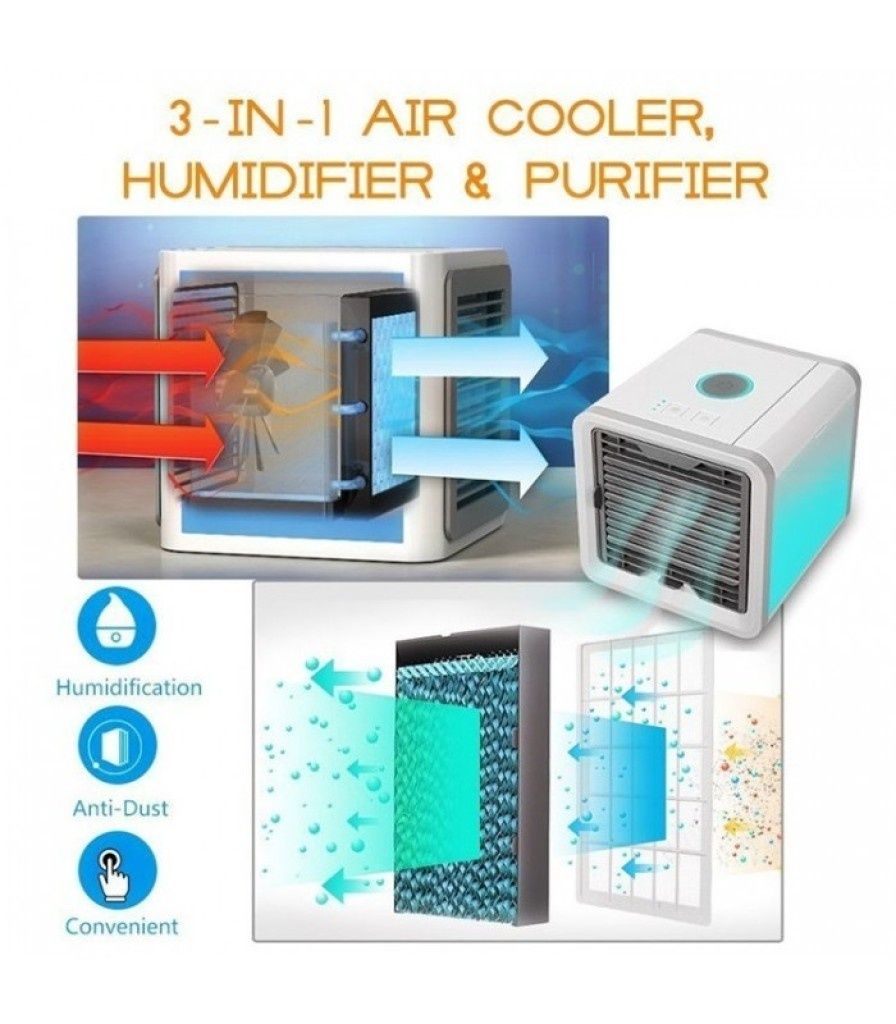 Преносим охладител за въздух с вода – Arctic Cooler 3в1 | Овлажнява, о