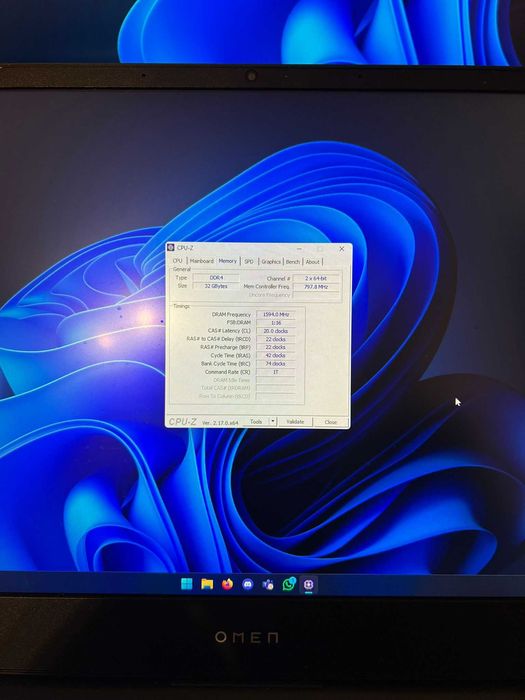 HP OMEN 15, AMD Ryzen 7 5800H, 32GB, 512 GB SSD, GeForce RTX 3060 6GB