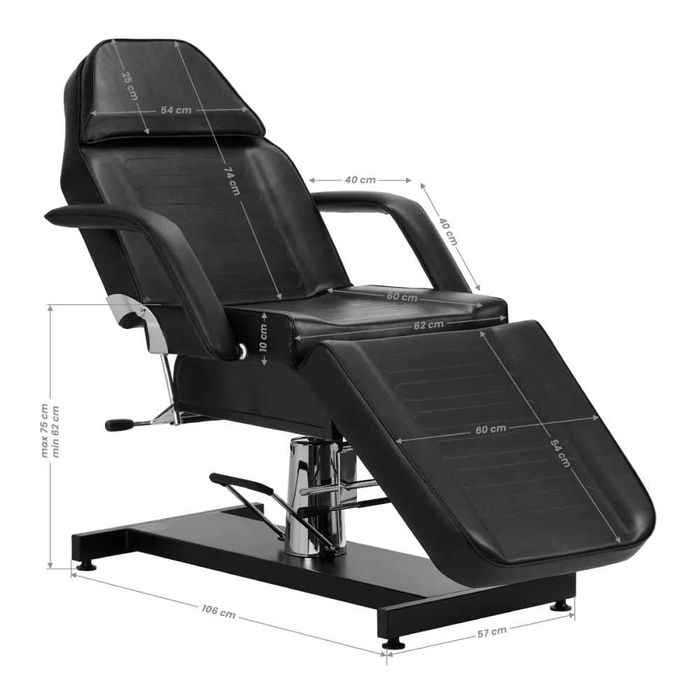 Scaun cosmetic hidraulic Sillon v2 210 negru