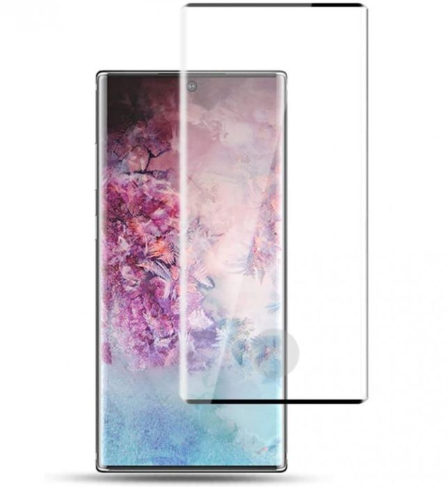 Folie de sticla pentru Samsung Galaxy Note 10 Plus cu margini colorate