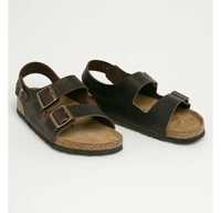 Birkenstock sandale de piele Milano