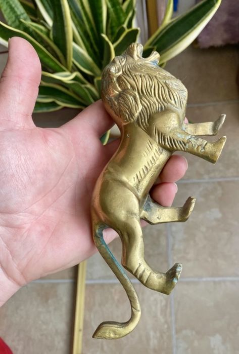 Statueta bronz cu leu, sec XIX, vechi