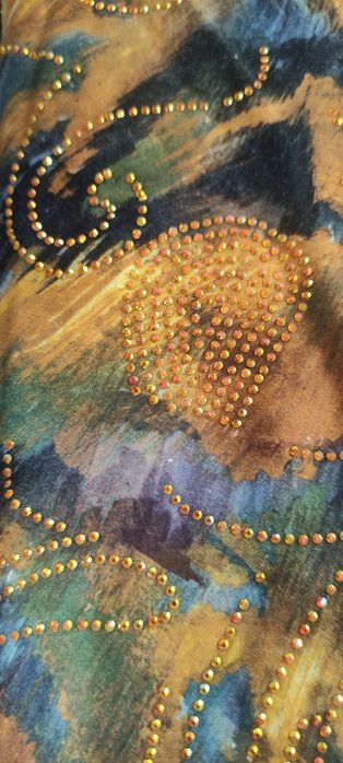 Ткань с камешками