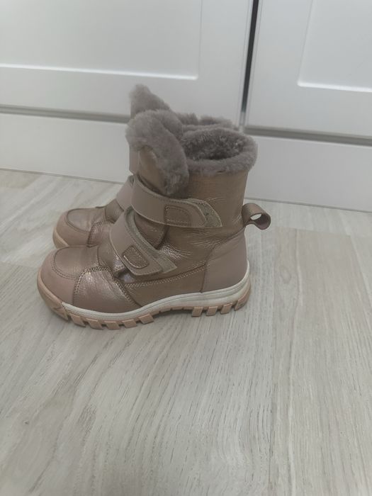 Зимние кожанные ботинки