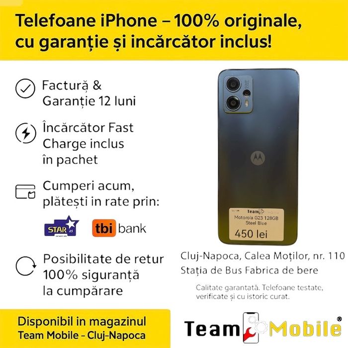 Motorola G23 128GB Steel Blue